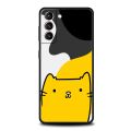 Cute Cat Cartoon Case For Samsung Galaxy S22 Ultra S21 S20 FE 5G S10 S9 S24 Plus S10E S23 Phone Cover Black Silicone. 