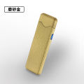 Creative windproof USB electronic fingerprint sensor touch charging double-sided point lighter wholesale 520 factory direct sale. 