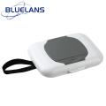 Portable Wet Wipes Container Portable Wet Wipes Box with Hanging Hoop Travel-friendly Baby Tissue Dispenser for Outdoor Use Dustproof Infant Wipes Container Convenient Holder for Multi-size Paper. 