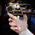 For iPhone 8 Plus / iPhone 7 Plus Back Cover Luxury Bling 3D Diamond Butterfly Shining Gold Foil Girls Cases Space Glitter Stars Soft Silicone Mobile Phone Protective Case. 