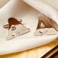 Cufflinks for Men | Initial Letter Cufflinks | A-Z Cufflinks | Alphabets Cufflinks | With Box | Shirt Button Clip Accessories | High Quality Cufflinks | Customize Alphabet Cufflinks. 