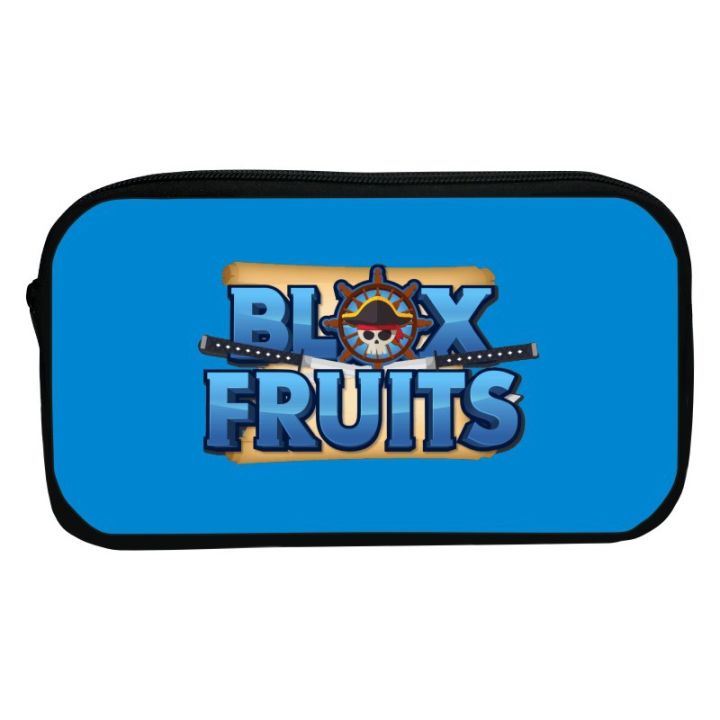 New Prints ROBLOX blox fruits DIY pencil case Game peripherals stationery bag Cartoon storage bag