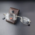 Foldable Photochromic Myopia Glasses Smart Auto Color Change Nearsighted Glasses Diopter From -100 To -400 Unisex. 