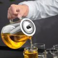 Techmanistan Glass Teapot with Heat Resistant Stainless Steel Infuser, Borosilicaate Glass Teapot, Glass Tea Kettle. 