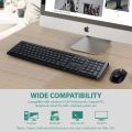 Wireless Multimedia Keyboard and Mouse Combo SBARDA 2.4GHz Wireless Full Size Compact Silent Keyboard and Mouse. 