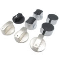 2PCS 6/8MM Gas Cooker Accessories Assembly Button Universal Silver Gas Stove Knobs Cooker Oven Control Switch. 