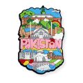 Travel Pakistan Cities Series Fridge Magnets, 3D Souvenirs, Lahore, Hunza, Karachi, Islamabad, Skardu, Bahawalpur Designs By MugArt. 