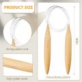 Bamboo Circular Knitting Needles Set for Chunky Yarn US Size 19,35,50. 