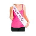 Bride To Be Sash Shoulder Strap For Bridal Shower Available In Different Colors. 