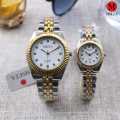 2Pcs/Set Couple Watches For Lovers / Couple Luxury Fashion Stainless Steel Analog Wrist Watch. 