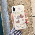 Cartoon Cat Silicone Matter Phone Case For iPhone 13 12 11 Pro Xs Max X Xr 7 8 Plus Se2 12 13 Mini Shockproof Soft Cover Fundas. 
