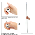 Telescopic Stick Metal Magic Wand Portable Martial Arts Show. 