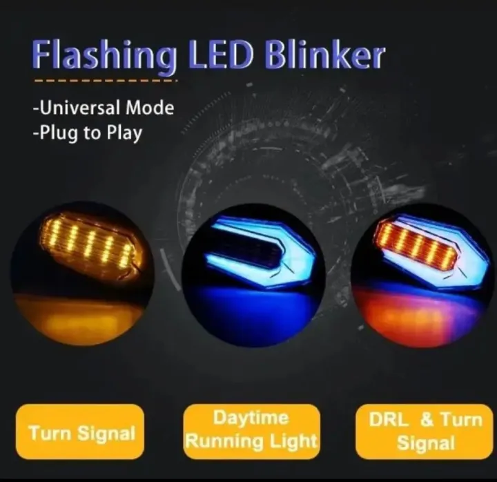 2Pcs%20Motorbike%20Universal%20LED%20Indicator%20DRL%20And%20Yellow%20Parking%20Light%20-%20Image%203