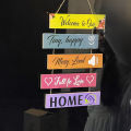 5-Piece Rustic Wooden Wall Hanging Plaques Farmhouse Inspirational Art. 