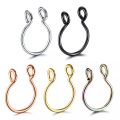 1PC Women Piercing Nose Ring Hoop Septum Non Piercing Clip Rock HipHoop Stainless Steel Magnet Fashion Punk Body Jewelry. 