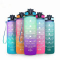 Gradient 1 Liter Sports Water Bottles Motivational Water Bottle with Time Marker Leakproof BPA Free Drinking Water Bottle Fitnes. 