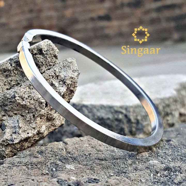 Thin%20Singaar%20Bracelet%20Silver%20Fashion%20Thin%20Kara%20For%20Boys%20Flat%20Original%20Singaar%20Kara%20for%20%20Men%20-%20Image%202