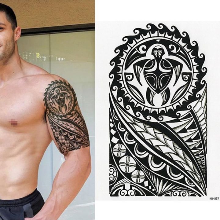 [CY] Full Sleeves, Arm Temporary Tattoos Oriental Dragon Lotus Men's Women's Tattoo Stickers Tattoo Supply Tattoo Sleeves Fast Delivery 2331