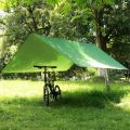 Awning Waterproof Tarp Tent Shade Canopy Sunshade Camping Beach Sun Shelter, with hooks on every 3 feet distance on sides and double stitched edge to edge borders.. 