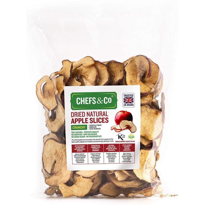 CHEFS & CO Dried Apple Slices 500g | 100% Natural Whole Fruits