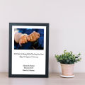 8x10  inch customised happy Engagement anniversary photo frame. 