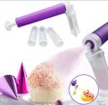 Manual Air Pump for Cake Decorating – Hand Pump Icing Piping Syringe, Clear Air Compressor for Piping Tips, Fondant Gun, and Foam Flowers. 