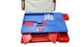 Large 6 Button Pencil Box Length 10 inch Width 6 inch School Box Character Double Sided Plastic Pencil Box Pack of 01 Pcs. 