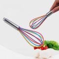 1 pc Heat Resistant Non-Stick Multicolor Kitchen Premium Silicone Whisk. 