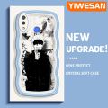 YIWESAN For Huawei Nova 3i Nova 3 Case Fashion Gojo Satoru Pattern Colorful Lovely Cream Wave Border Soft Clear Shockproof Phone Cases Creative Camera Transparent Casing Simple Gentle Protective Cover. 