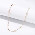NEW Simple Invisible Transparent thin Line Gold Color Choker Necklace For Women Chain Necklace bead chocker collier femme Collar. 