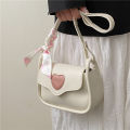 DishyKooker Crossbody Bags For Women Trendy Flap Crossbody Purse Cute Heart Shape Contrast Color Trend Simple Handbag Messenger Bags. 