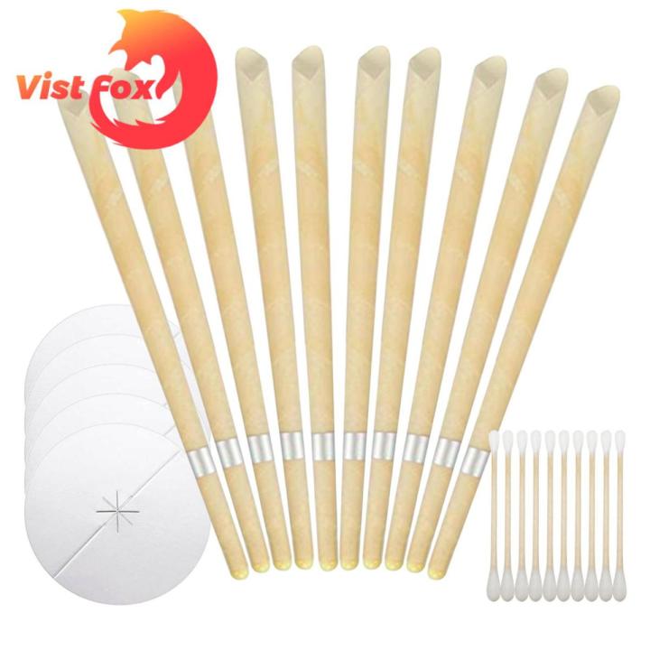 Vist Fox Ear Cleaning Tool Cotton Swab Aromatherapy Ear Candle with Plug
