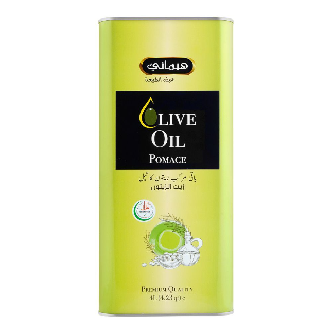 Hemani olive oil Pomace Olive Oil 4liter 4000ml Made in Spain Food Grade Natural Olive Oil for Cooking Oil Tin Imported