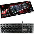 Bloody B760 - Light Strike Gaming Keyboard - Optical Switches - Neon Backlit - 0.2 ms Key Response - Water Resistant - Adjustable Backlit - Green Switch - For PC, Laptop. 