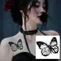 10Pcs/Set Cool Dark Butterfly Waterproof Temporary Tattoo Sticker Women Back Waist Stickers Girl Body Art Realistic Fake Tattoos. 