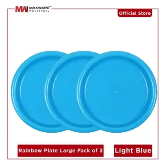 "Colorful%20Rainbow%20Plate%20Set%20-%20Large%203-Piece%20Pack%20in%20Vibrant%20Colors%20-%20Maximize%20Your%20Dining%20Experience!"%20-%20Image%207