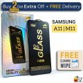 1-5 Pcs - Samsung A11 / M11 - OG Gorilla Glass Screen Protector- Premium Quality - Extra Smooth touch - With Cleaning Wipe. 