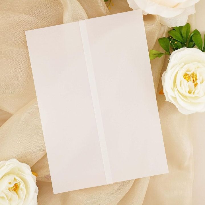 Sulfuric Paper Vellum Paper Translucent Vellum Paper Clear Invitation Paper Textured Paper Greeting Cards