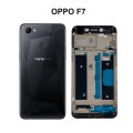 OPPO F7 Metal Housing Full Body Casing Replacement Parts Case With Side Volume Buttons Middle Frame Plate And Back Frame. 