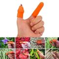 Silicon Thumb Cutter Finger Protector Plucking Tools For Cutting Vegetable Agricultural Tool Kit 6 Pcs. 