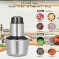 Electric Meat Chopper 3 Liter – Powerful Qeema Machine with Stainless Steel Blades & Bowl Food Chopper Machine. 