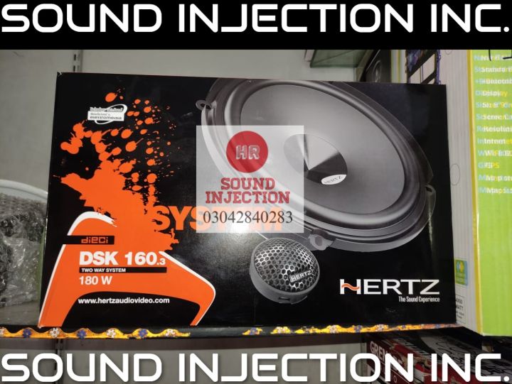 ORIGINAL HERTZ DiECi DSK 160.3 PRO 6.5" 2 WAY CAR SPEAKER COMPONENT SYSTEM USA