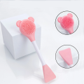 Dual-Head Face Massage Brush – Silicone Mask Applicator + Exfoliating Scrubber | Soft & Safe Facial Brush Tool for Skincare | Ideal for Clay, Gel, Cream Masks | Easy Grip Handle for Precise Use | Spa at Home. 