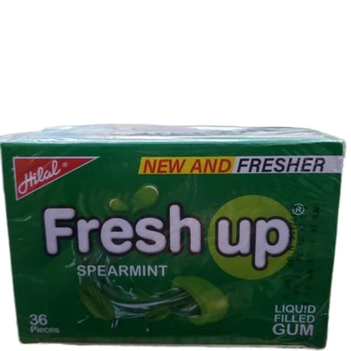 Fresh up Chewing Gum - 36 Pcs,FRESH UP SPEARMENT FLAVOUR,FRESH UP GREEN,FRESH UP GUM