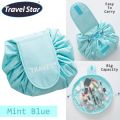 2 Pcs - Portable drawstring Cosmetic Bag Women Travel Necessarie Make up Organizer Female Toiletry Kit Case Makeup Wash Storage Pouch. 