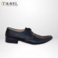 Travel Collection - Synthetic Leather Shoes - Best Quality Formal Shoes for Men - Black Color. 
