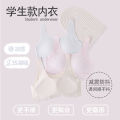 New 12-16 year old adolescent girls' underwear with soft support, ice silk, seamless, ultra-thin and comfortable for girls in summer. 