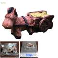 Pull Cart Mill Small Statue Crafts for Lawn Garden Office. 