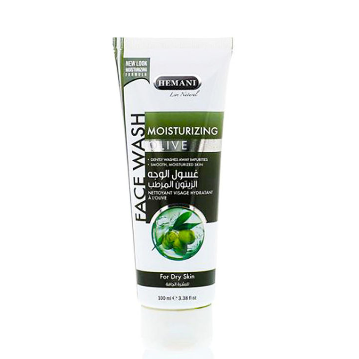 𝗛𝗘𝗠𝗔𝗡𝗜 𝗟𝗜𝗩𝗘 𝗡𝗔𝗧𝗨𝗥𝗔𝗟 - OLIVE FACE WASH TUBE 100ML
