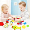 250 Piece Puzzle Block Children Kids Multi-Function Educational Toy Colorful Wooden Brain Training Geometry Intelligence Puzzle Jigsaw Puzzle. 